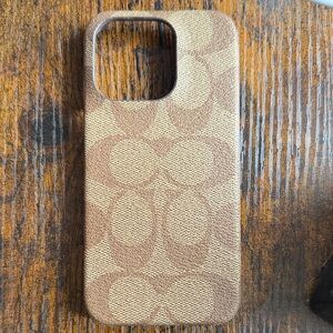 Brown Coach Phone Case
